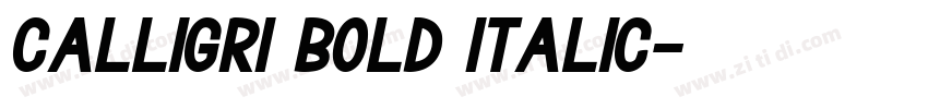 Calligri Bold Italic字体转换 Calligri Bold Italic字体转换